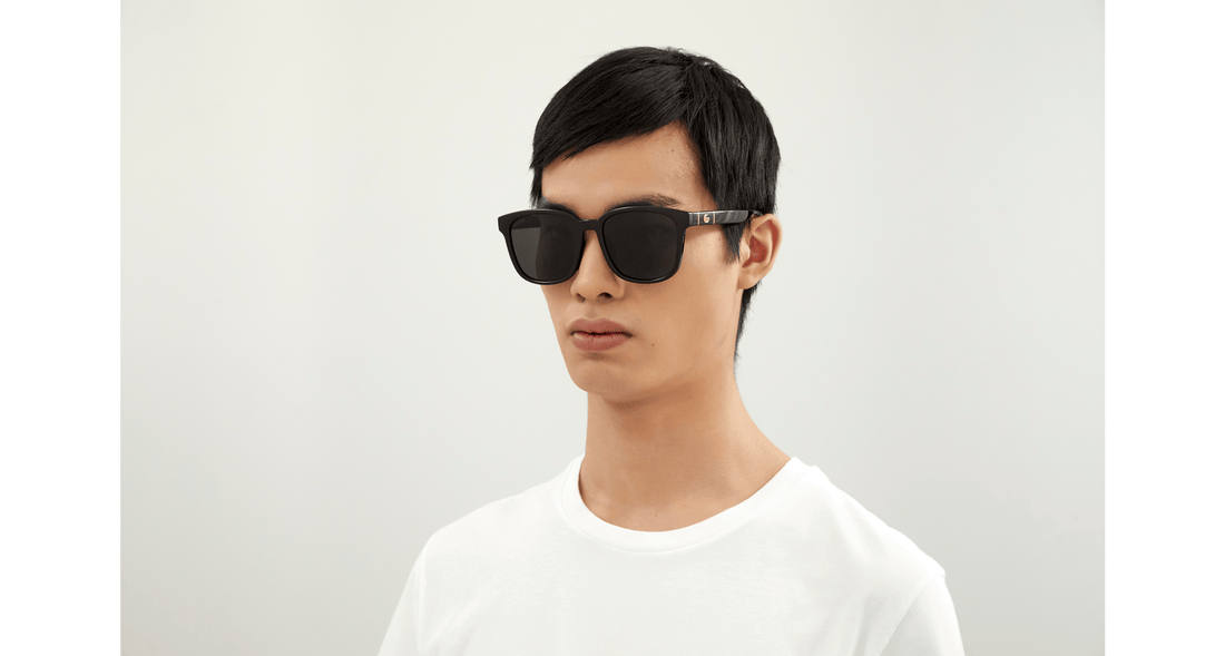 Óculos de sol gucci gg0637sk 001 masculino tamanho 56mm - Vista de detalhe