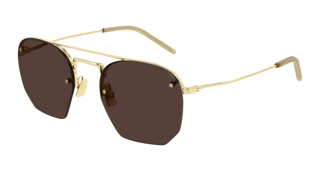 Óculos de sol saint laurent sl 422 001 irregular masculino tamanho 52mm - Vista principal