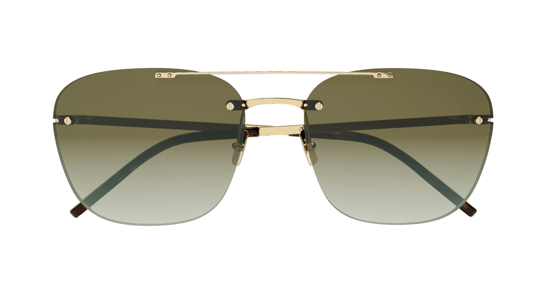 Óculos de sol saint laurent sl 309 rimless 003 square unisex tamanho 58mm - Vista de detalhe