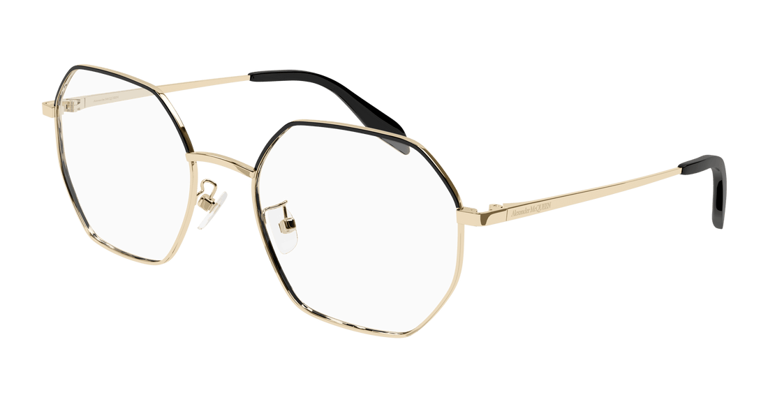 Glasögon alexander mcqueen am0338o 001 unisex storlek 54mm - Huvudvy