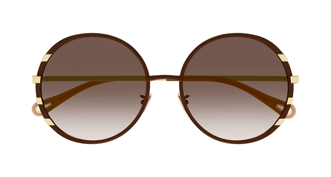 Gafas de sol chloé ch0144s 001 round femenino talla 58mm - Vista de detalle