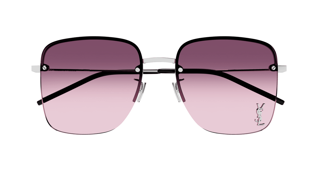 Óculos de sol saint laurent sl 312 m 011 square femenino tamanho 58mm - Vista de detalhe