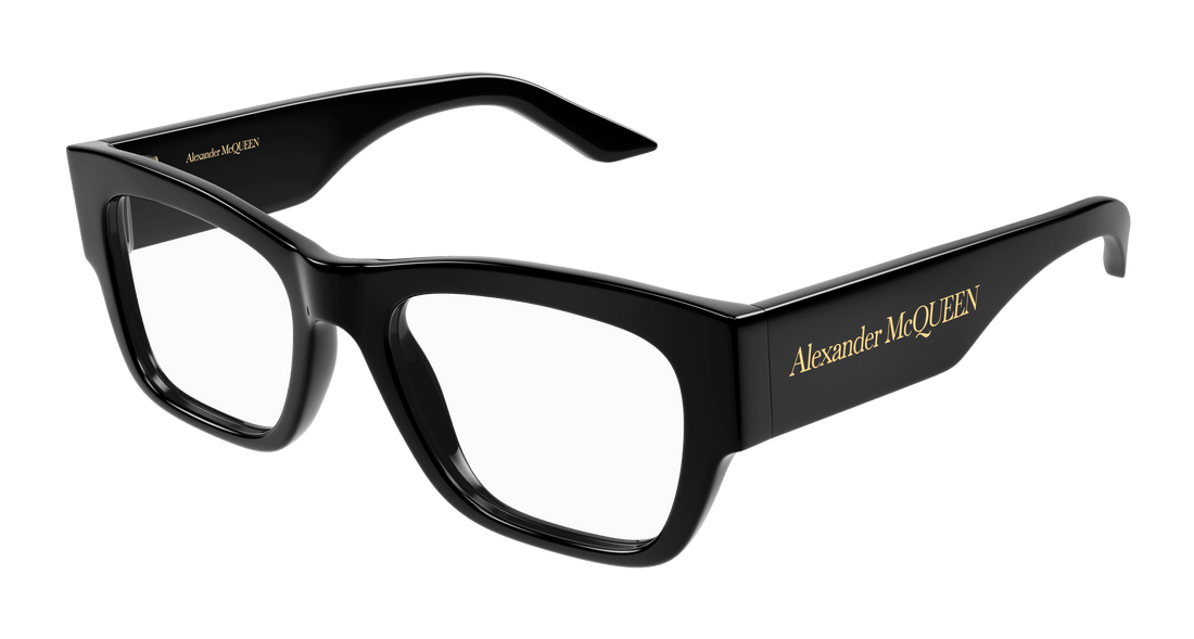 Óculos graduados alexander mcqueen am0436o 001 femenino tamanho 52mm - Vista principal