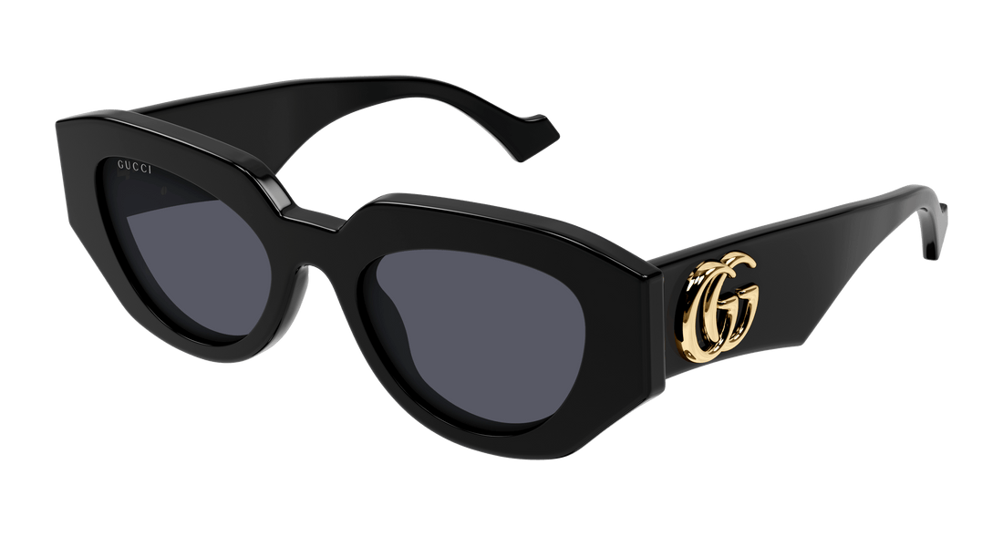 Gafas de sol gucci gg1421s 001 negro rectangular femenino talla 51mm - Vista principal