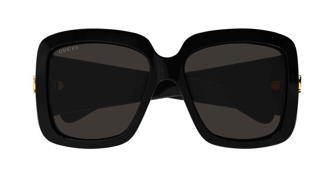 Sonnenbrillen gucci gg1402s 001 negro square femenino größe 55mm - Detailansicht