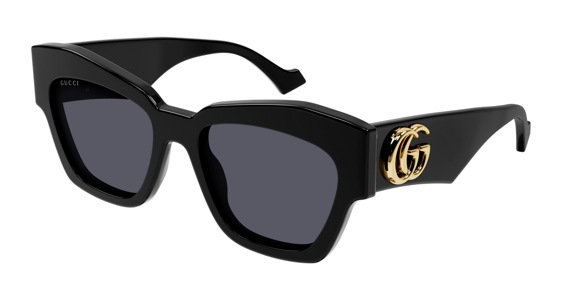 Óculos de sol gucci gg1422s 001 negro square femenino tamanho 55mm - Vista principal