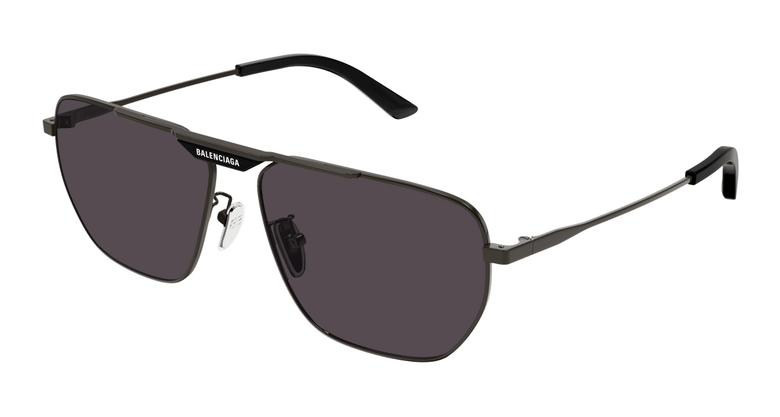 Sunglasses balenciaga bb0298sa 001 rectangular masculino size 61mm - Main view