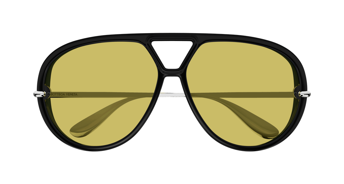 Occhiali da sole bottega veneta bv1274s 002 negro pilot unisex taglia 63mm - Vista dettagliata