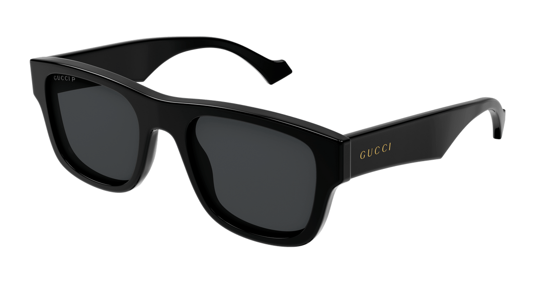Óculos de sol gucci gg1427s 002 negro square masculino tamanho 53mm - Vista principal