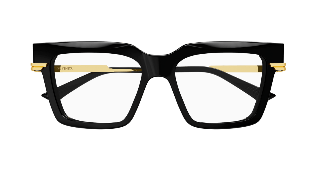 Óculos graduados bottega veneta bv1243o 001 femenino tamanho 53mm - Vista de detalhe