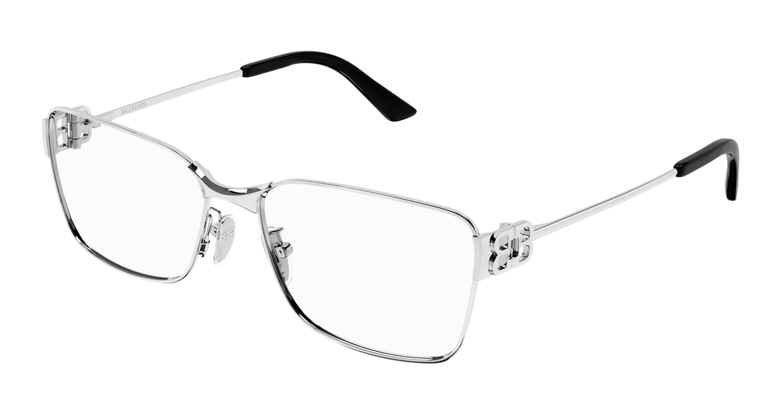 Prescription glasses balenciaga bb0375oa 003 plateado rectangular / squared unisex size 58mm - Main view