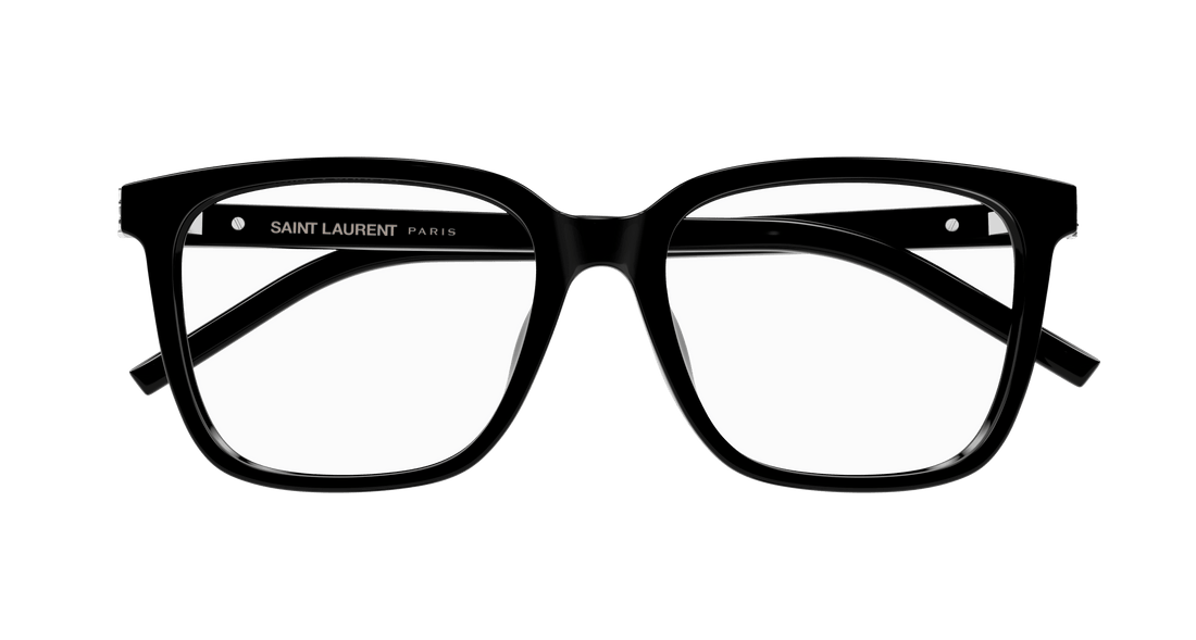 Brillen saint laurent sl m142/f 001 negro rectangular / squared femenino maat 54mm - Detailaanzicht