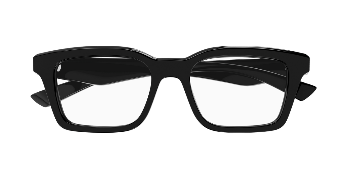 Gafas graduadas alexander mcqueen am0476o 001 negro rectangular / squared unisex talla 53mm - Vista de detalle