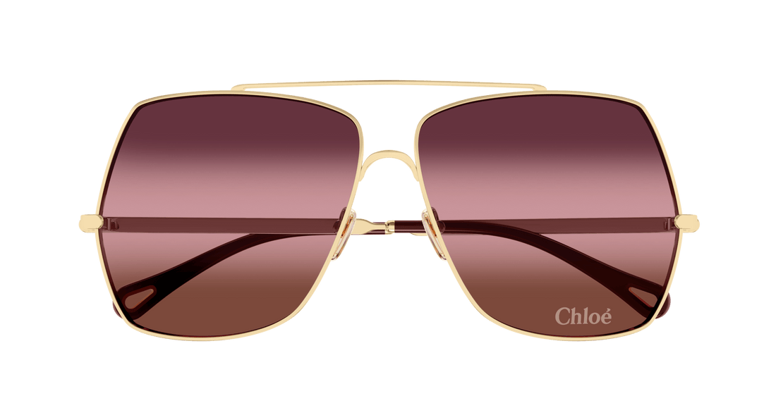 Sonnenbrillen chloé ch0278s 003 dorado rectangular / squared femenino größe 62mm - Detailansicht