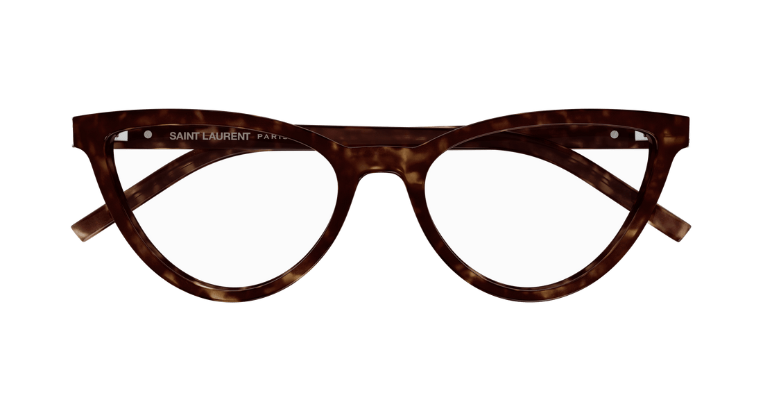 Prescription glasses saint laurent sl m138 002 havana cat eye femenino size 55mm - Detailed view