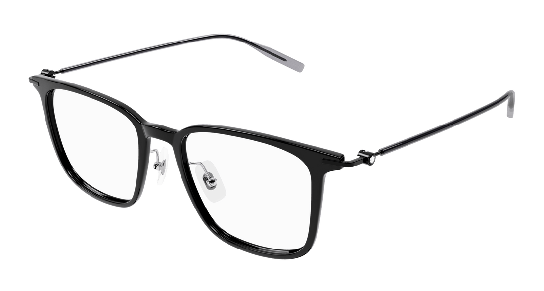 Óculos graduados montblanc mb0354o 001 negro rectangular / squared masculino tamanho 52mm - Vista principal