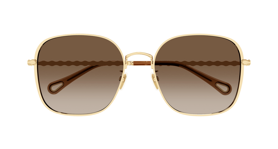 Sonnenbrillen chloé ch0255sk 003 dorado rectangular / squared femenino größe 57mm - Detailansicht