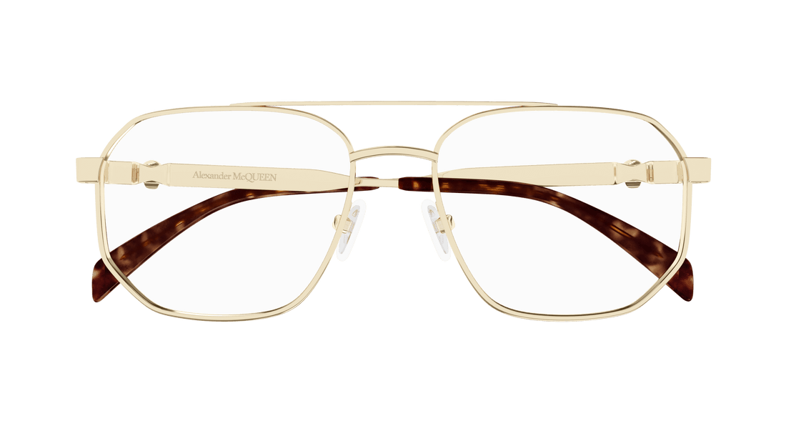 Óculos graduados alexander mcqueen am0459o 002 masculino tamanho 57mm - Vista de detalhe