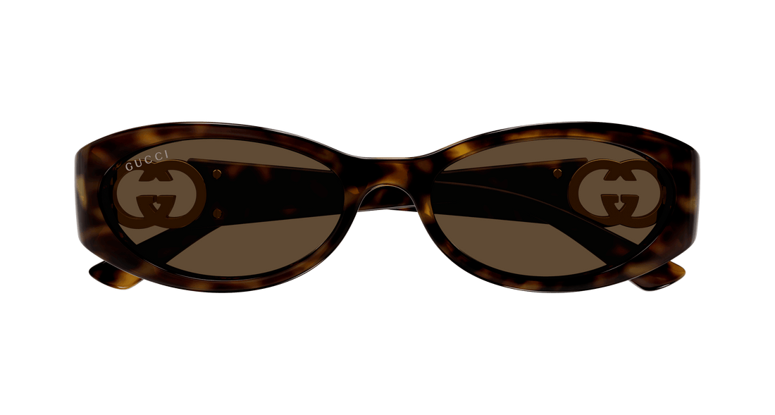 Sunčane naočale gucci gg1660s 002 havana round/oval/panthos femenino veličina 54mm - Detaljni prikaz