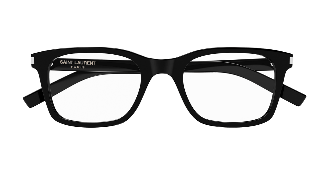 Brillen saint laurent sl 718 slim 005 negro rectangular / squared masculino größe 54mm - Detailansicht