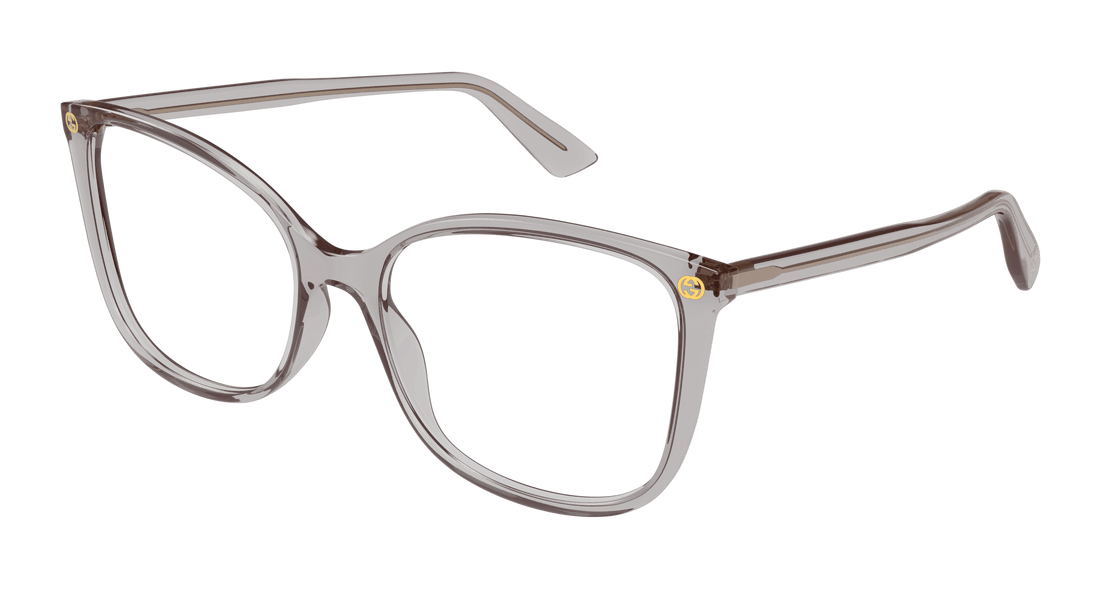 Brillen gucci gg0026o 018 gris cat eye femenino größe 53mm - Hauptansicht