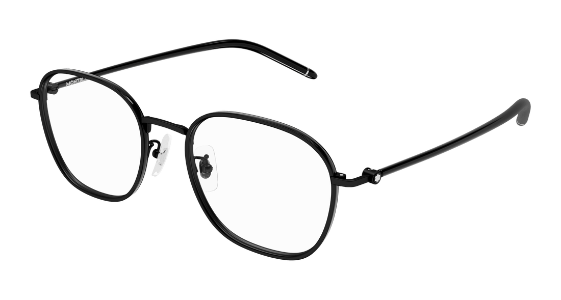 Occhiali da vista montblanc mb0368oa 001 negro rectangular / squared masculino taglia 52mm - Vista principale