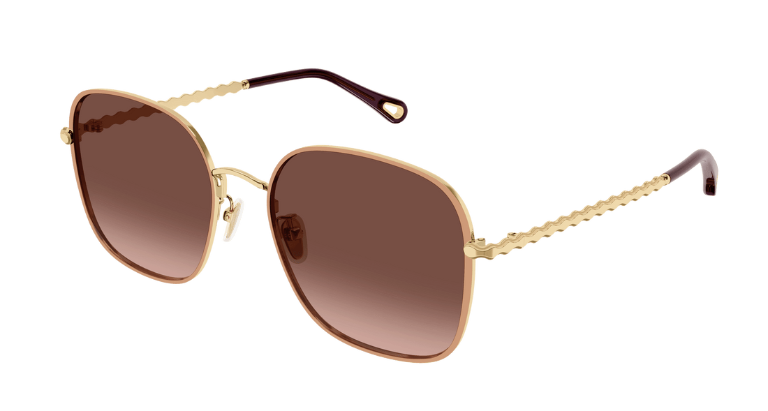 Sonnenbrillen chloé ch0255sk 004 dorado rectangular / squared femenino größe 57mm - Hauptansicht