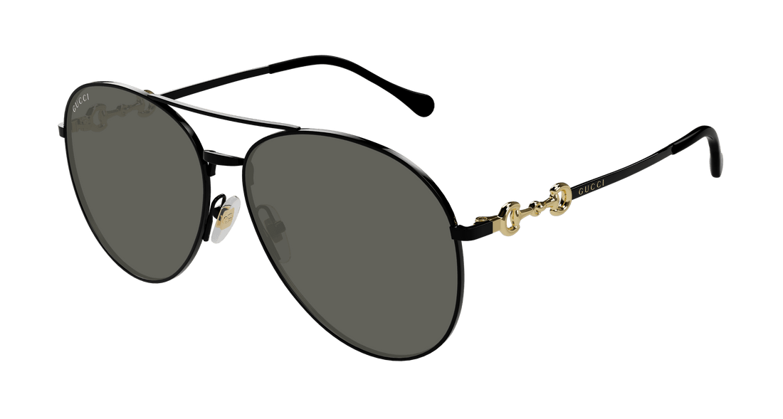 Óculos de sol gucci gg1698s 001 negro pilot/navigator femenino tamanho 60mm - Vista principal
