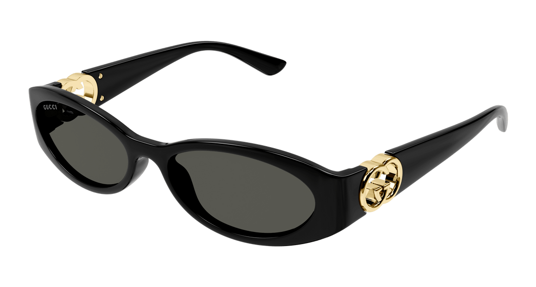 Sunglasses gucci gg1660s 001 negro round/oval/panthos femenino size 54mm - Main view