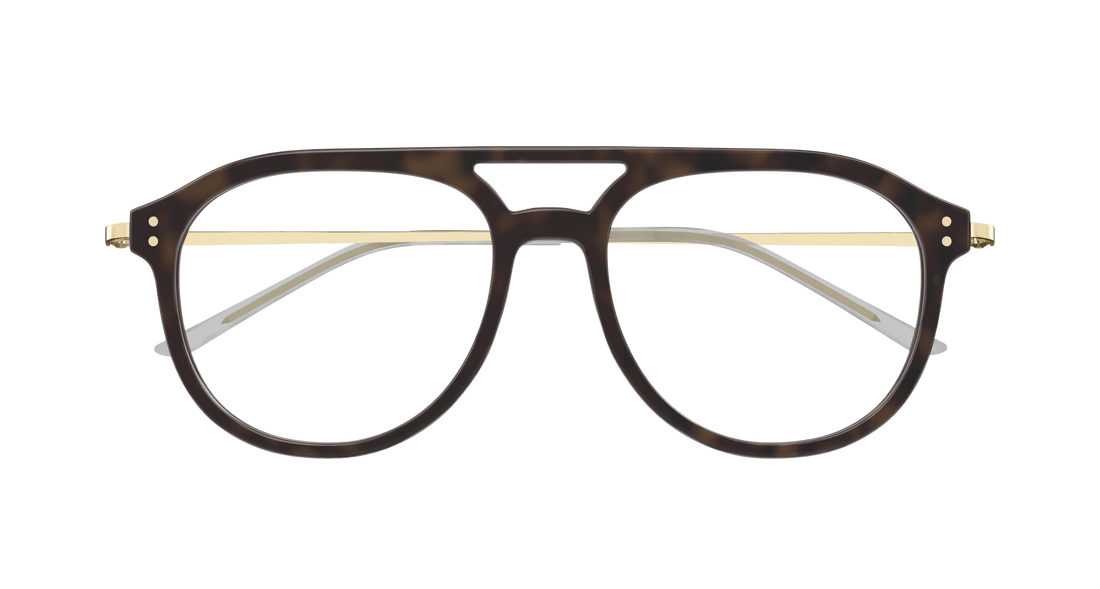 Occhiali da vista gucci gg1708o 002 havana pilot/navigator masculino taglia 53mm - Vista dettagliata