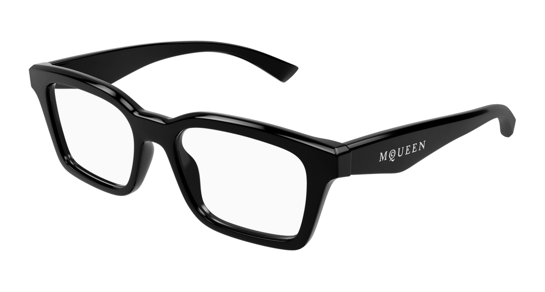 Gafas graduadas alexander mcqueen am0476o 001 negro rectangular / squared unisex talla 53mm - Vista principal