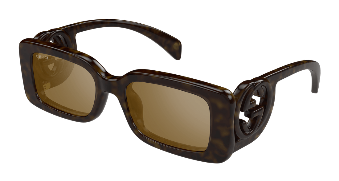 Sonnenbrillen gucci gg1325s 012 havana rectangular femenino größe 54mm - Hauptansicht