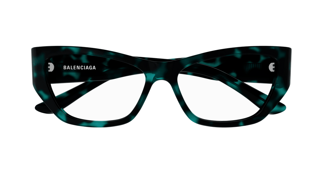 Prescription glasses balenciaga bb0372o 003 havana cat eye femenino size 55mm - Detailed view