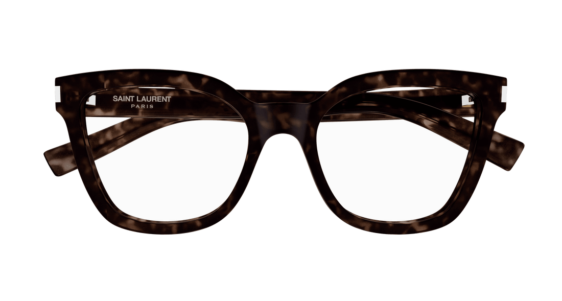 Brillen saint laurent sl 748 002 havana cat eye femenino größe 54mm - Detailansicht