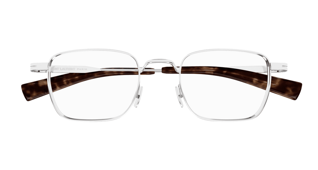Brillen saint laurent sl 729 002 plateado rectangular / squared masculino größe 49mm - Detailansicht