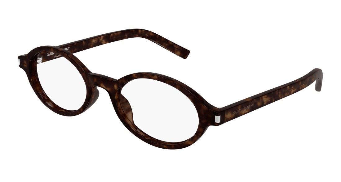 Occhiali da vista saint laurent sl 751 jeanne opt 002 havana round/oval/panthos femenino taglia 50mm - Vista principale