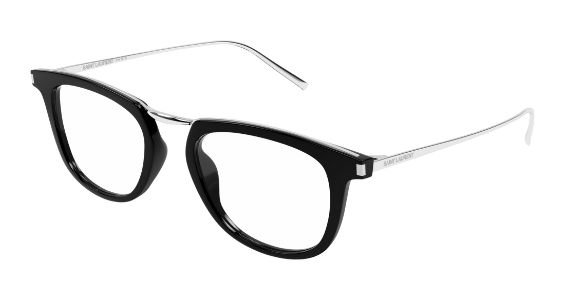 Brillen saint laurent sl 753 opt 001 negro round/oval/panthos unisex größe 50mm - Hauptansicht