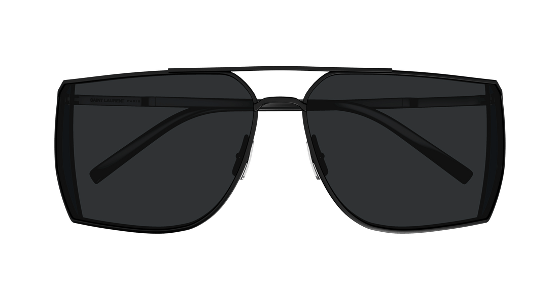 Sonnenbrillen saint laurent sl 750 001 negro rectangular / squared masculino größe 69mm - Detailansicht