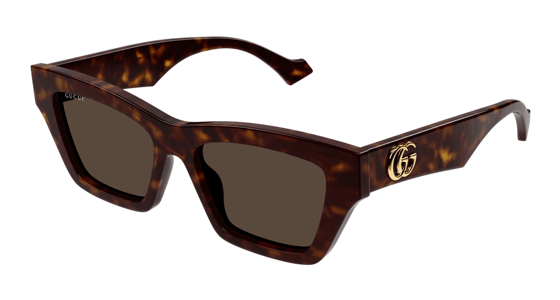 Óculos de sol gucci gg1753s 002 havana cat eye femenino tamanho 53mm - Vista principal