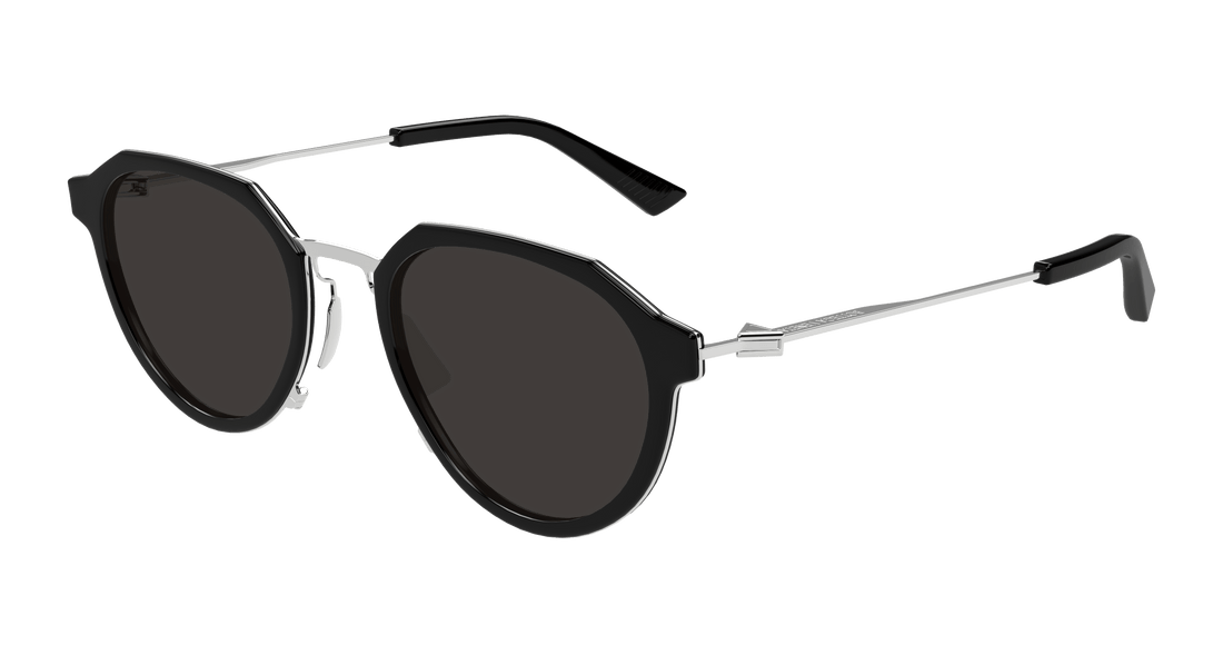 Óculos de sol bottega veneta bv1331s 001 negro round/oval/panthos unisex tamanho 50mm - Vista principal