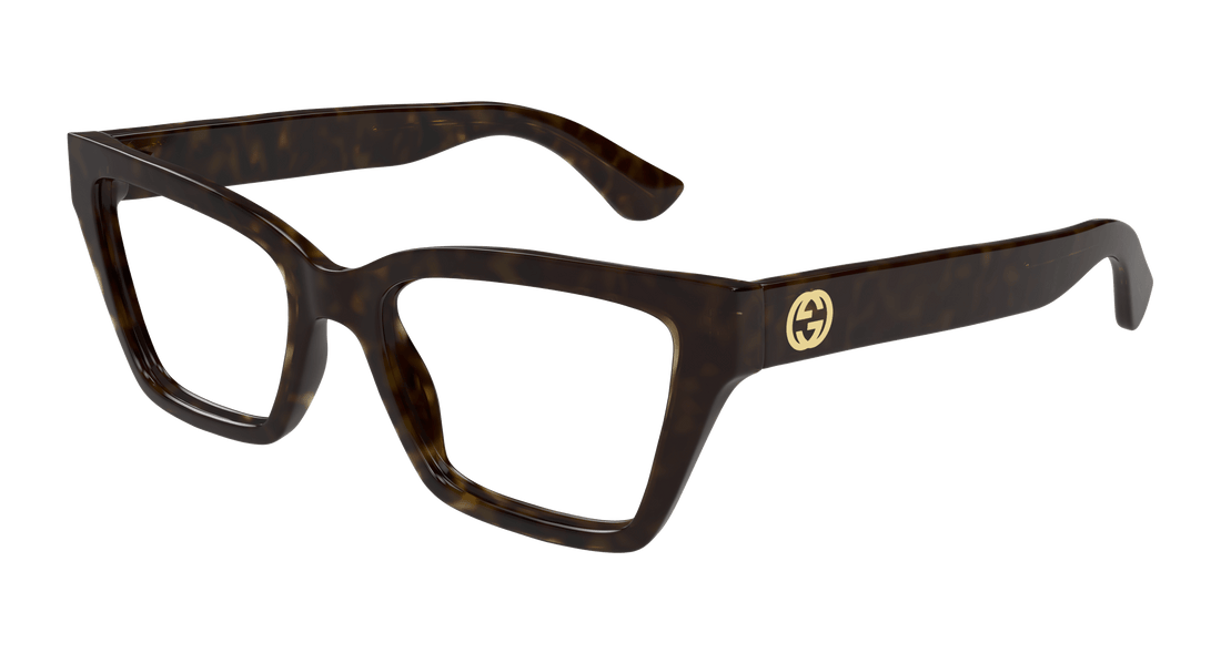 Occhiali da vista gucci gg1715o 002 havana cat eye femenino taglia 53mm - Vista principale