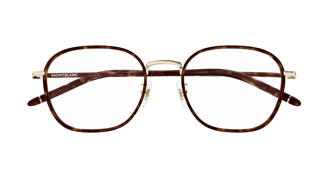 Occhiali da vista montblanc mb0368oa 002 dorado rectangular / squared masculino taglia 52mm - Vista dettagliata