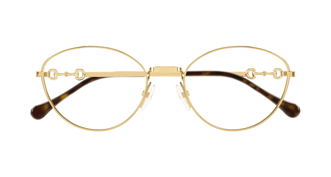 Occhiali da vista gucci gg1699o 001 dorado cat eye femenino taglia 54mm - Vista dettagliata