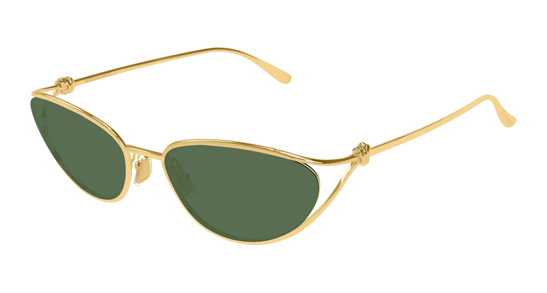 Óculos de sol bottega veneta bv1330s 004 dorado cat eye femenino tamanho 57mm - Vista principal
