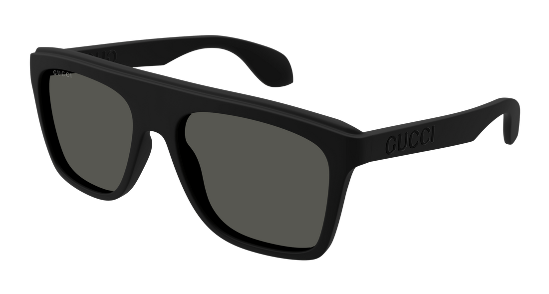 Sonnenbrillen gucci gg1570s 001 negro rectangular masculino größe 57mm - Hauptansicht