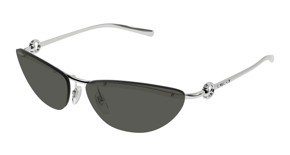 Sonnenbrillen gucci gg1701s 001 plateado cat eye femenino größe 61mm - Hauptansicht