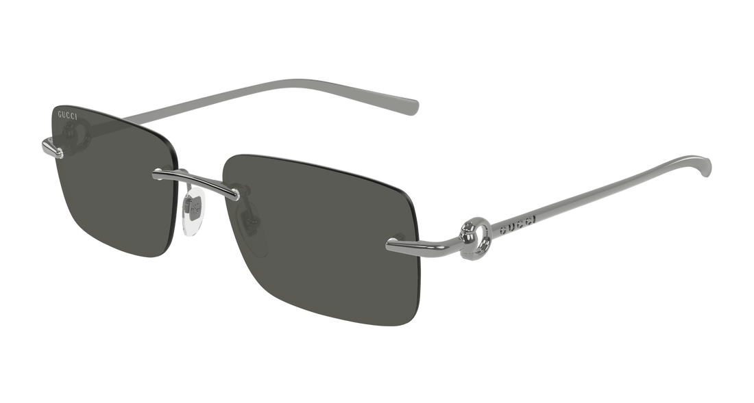 Óculos de sol gucci gg1703s 001 rutenio rectangular / squared masculino tamanho 55mm - Vista principal