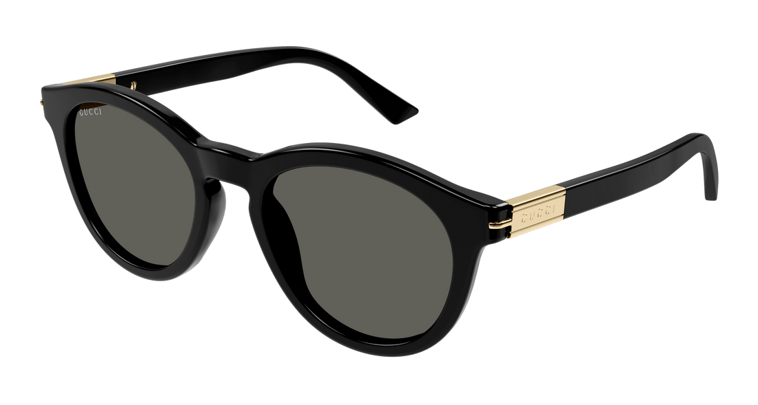 Óculos de sol gucci gg1501s 001 negro oval masculino tamanho 52mm - Vista principal