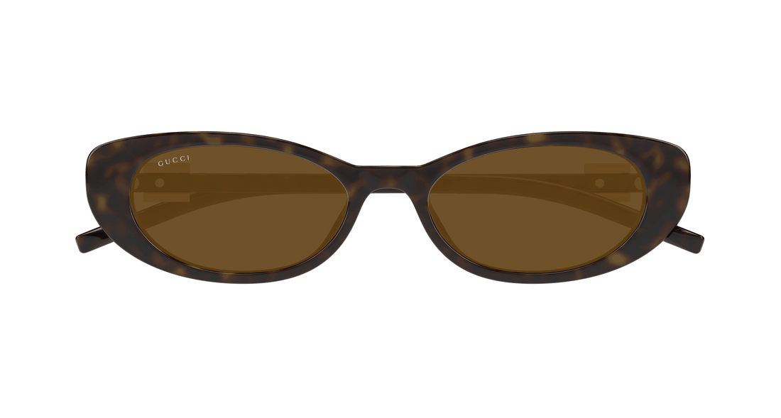 Lunettes de soleil gucci gg1680s 004 havana cat eye femenino taille 52mm - Vue détaillée