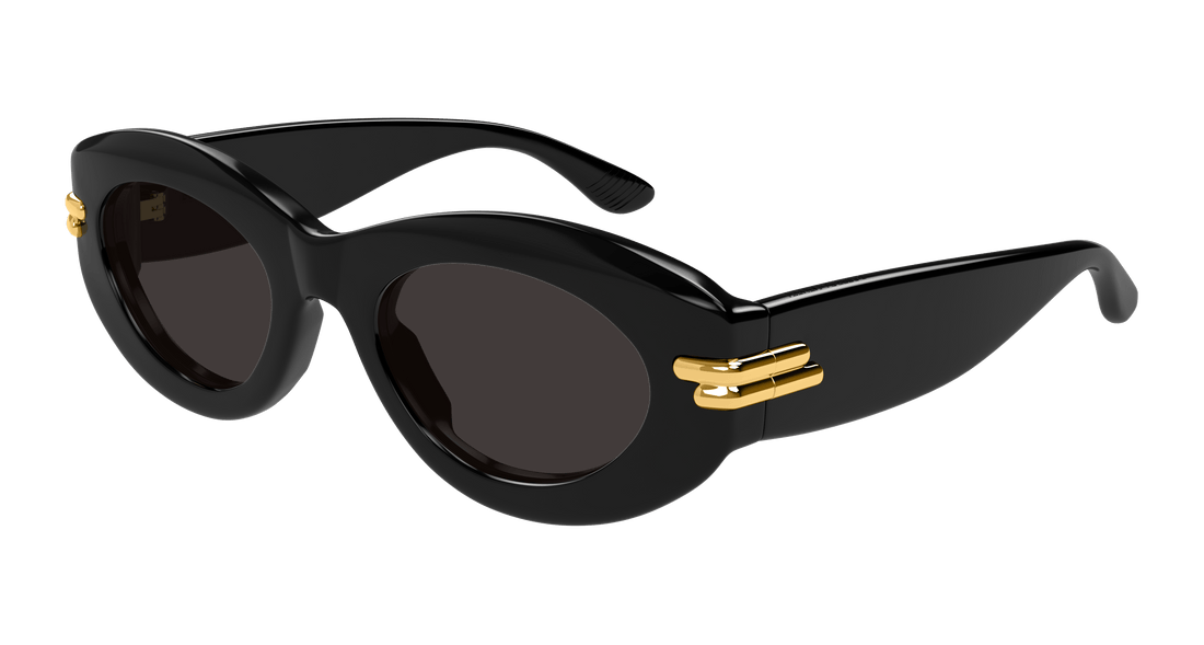 Óculos de sol bottega veneta bv1322s 001 negro round/oval/panthos femenino tamanho 51mm - Vista principal